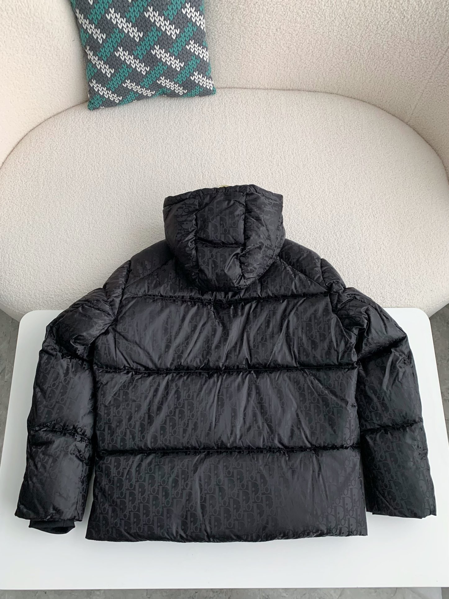 DIOR Logo Printed Down Jacket