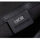 Mini Saddle Messenger Bag with Flap Black Dior Oblique Jacquard and Black Grained Calfskin 19.5 x 13 x 4.3 cm