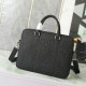 Zipped Briefcase Black Dior Gravity Leather and Black Grained Calfskin 37x28x6cm