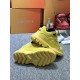 DIOR AND LEWIS HAMILTON Dior Snow Derby Shoe LIMITED AND NUMBERED EDITION Yellow Technical Mesh and Yellow Leather-Effect Technical Fabric