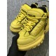 DIOR AND LEWIS HAMILTON Dior Snow Derby Shoe LIMITED AND NUMBERED EDITION Yellow Technical Mesh and Yellow Leather-Effect Technical Fabric