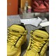 DIOR AND LEWIS HAMILTON Dior Snow Derby Shoe LIMITED AND NUMBERED EDITION Yellow Technical Mesh and Yellow Leather-Effect Technical Fabric