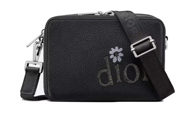 Dior x ERL Pouch with Strap Black