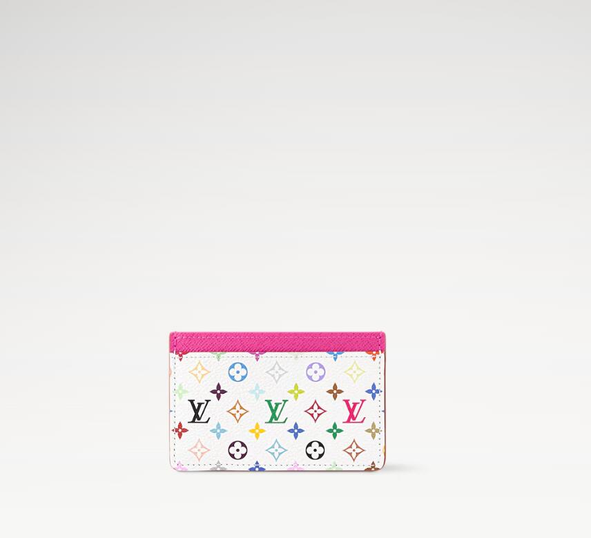 Louis Vuitton x Takashi Murakami Card Holder White Multicolored M13403 NEW LV x TM Card Holder