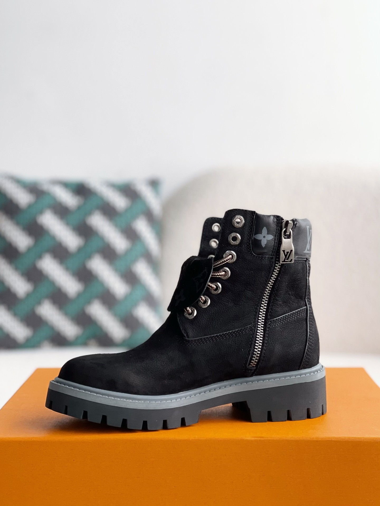 louis vuitton & timberland Martin boots