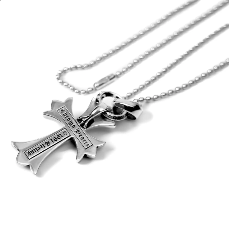 SMALL CROSS PENDANT WITH BAIL