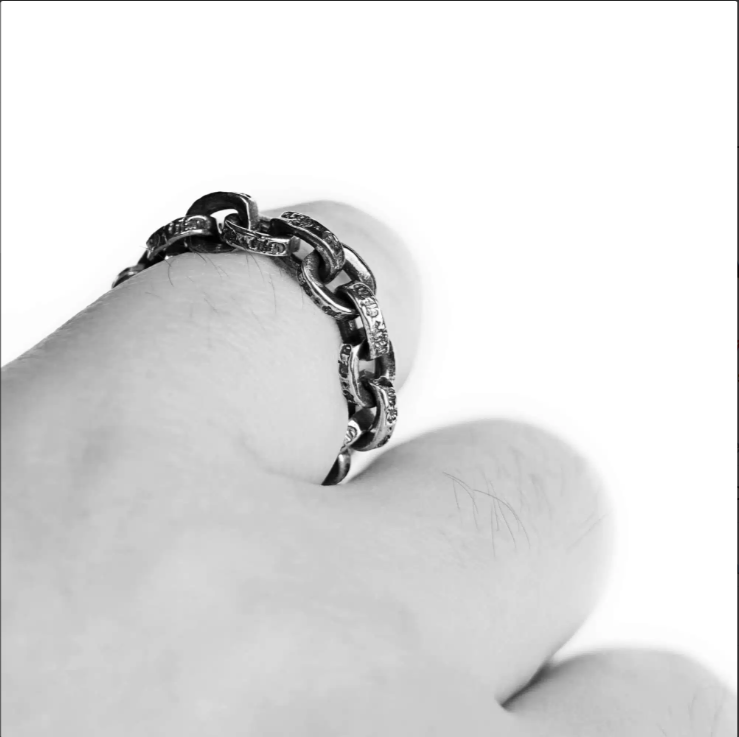 CHROME HEARTS PAPER CHAIN RING