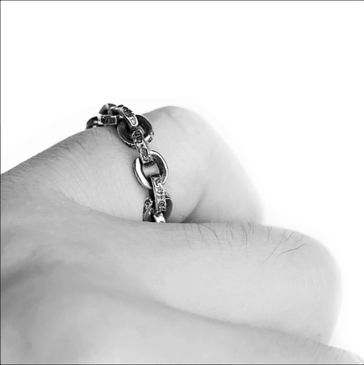 CHROME HEARTS PAPER CHAIN RING