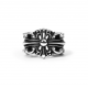 CHROME HEARTS DOUBLE FLORAL RING