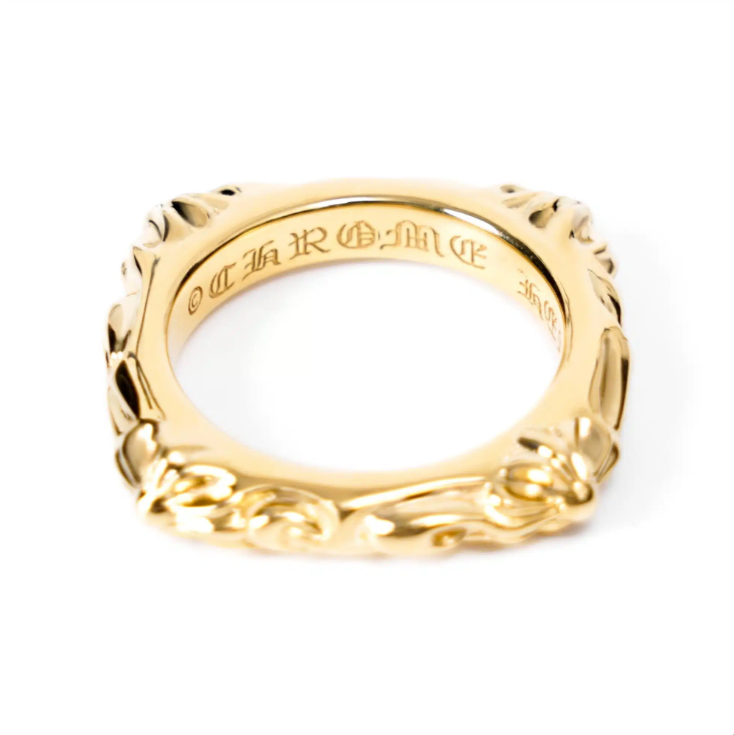 CHROME HEARTS 22K GOLD SBT BAND RING (MADE TO ORDER)