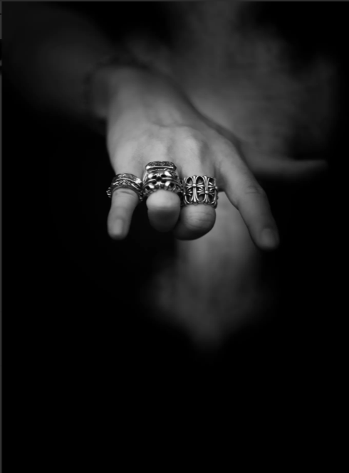 CHROME HEARTS TRIPLE CH PLUS FLAT RING