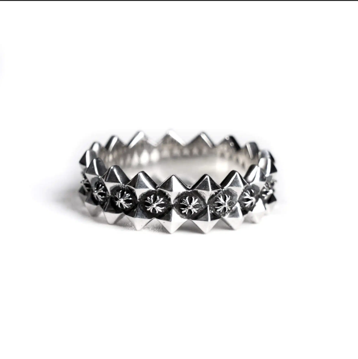 CHROME HEARTS  PLUS RAGGED EDGE RING