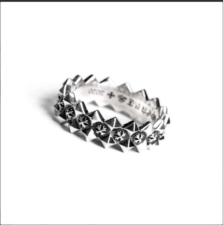 CHROME HEARTS  PLUS RAGGED EDGE RING