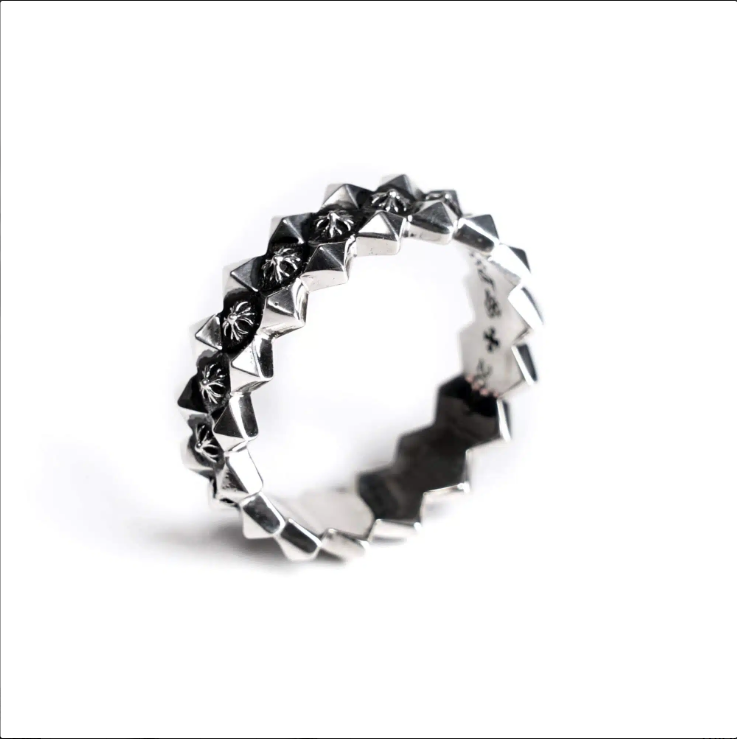 CHROME HEARTS  PLUS RAGGED EDGE RING