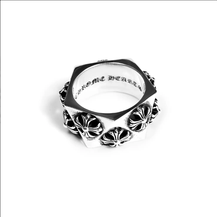 CHROME HEARTS PLUS PENTAGON RING