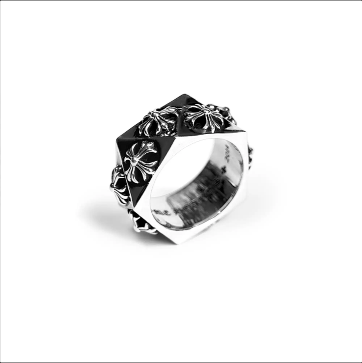 CHROME HEARTS PLUS PENTAGON RING