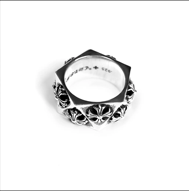 CHROME HEARTS PLUS PENTAGON RING