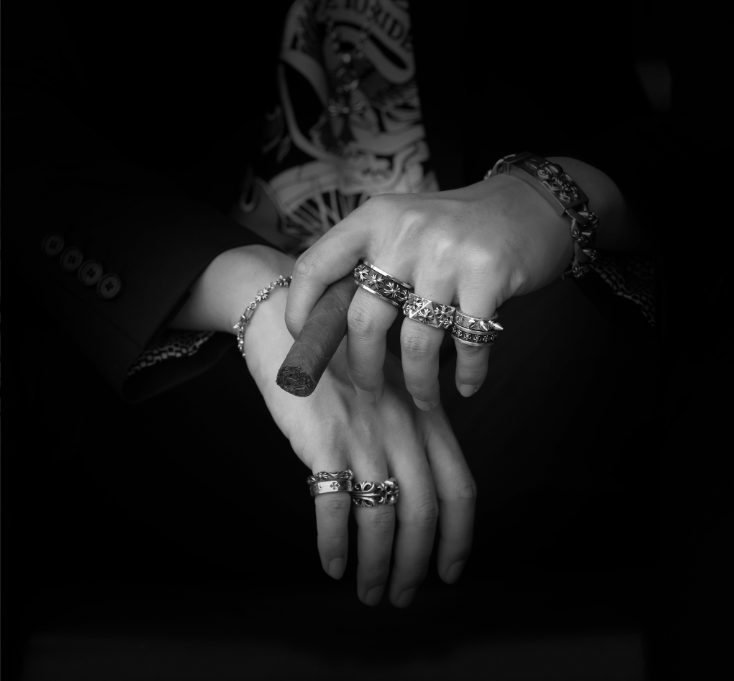 CHROME HEARTS PLUS PENTAGON RING