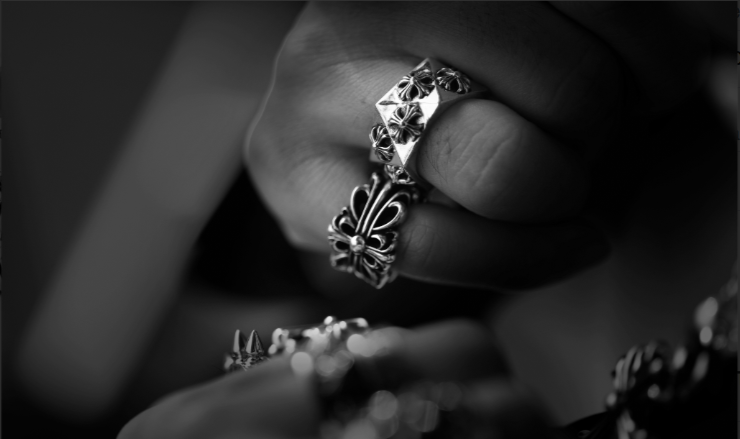 CHROME HEARTS PLUS PENTAGON RING