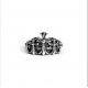 CHROME HEARTS CROSS CROWN RING