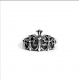 CHROME HEARTS CROSS CROWN RING