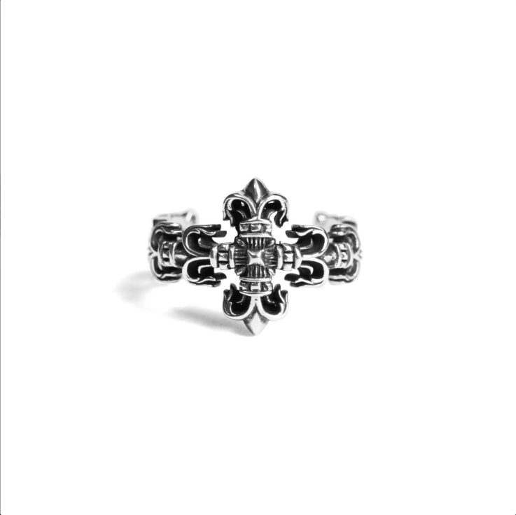 CHROME HEARTS FILIGREE CROSS RING