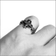 CHROME HEARTS FILIGREE CROSS RING