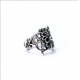 CHROME HEARTS BUTTERFLY FLORAL CROSS RING