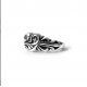 CHROME HEARTS FLORAL CROSS HEART RING