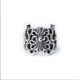 CHROME HEARTS BUTTERFLY FLORAL CROSS RING