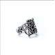 CHROME HEARTS BUTTERFLY FLORAL CROSS RING