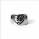 CHROME HEARTS HEART BAND RING