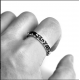 CHROME HEARTS SCROLL BAND RING