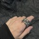 CHROME HEARTS SQUARE CEMETERY RING