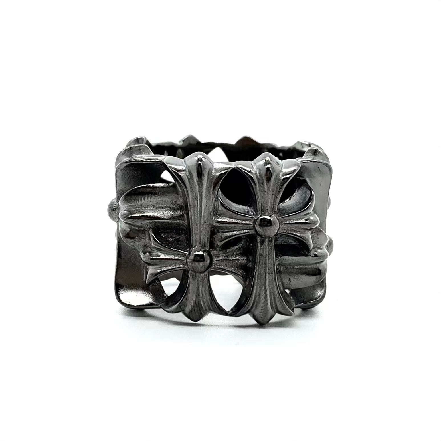 CHROME HEARTS SQUARE CEMETERY RING