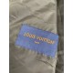 Louis Vuitton Faux leather patchwork sl eeve baseball uniform