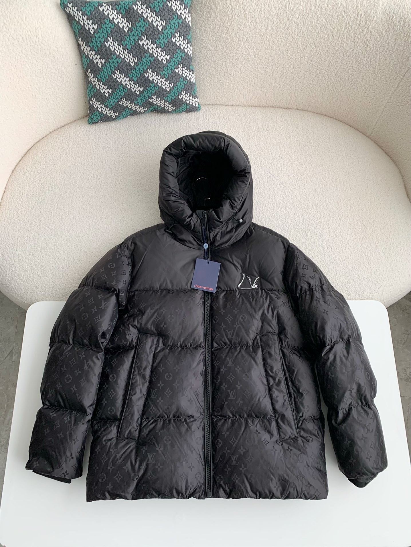 Louis Vuitton logo labeled down jacket