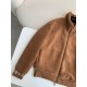 Louis Vuitton Jacquard vertical collar zi pper fleece jacket