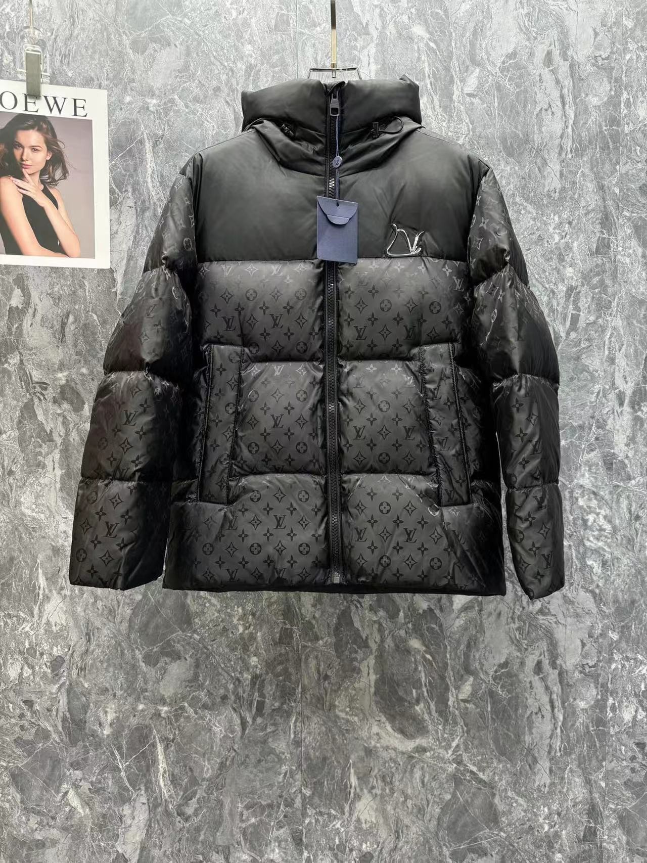 lv 24 new hooded down jacket