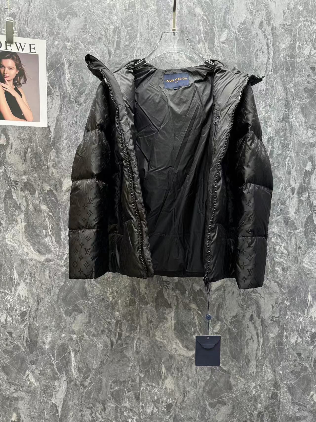 lv 24 new hooded down jacket