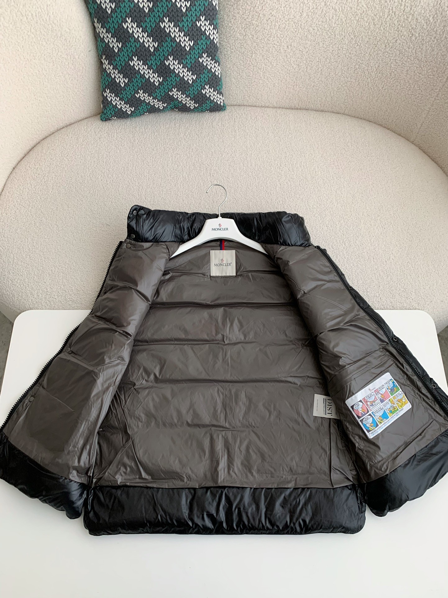 Moncler down stand collar vest