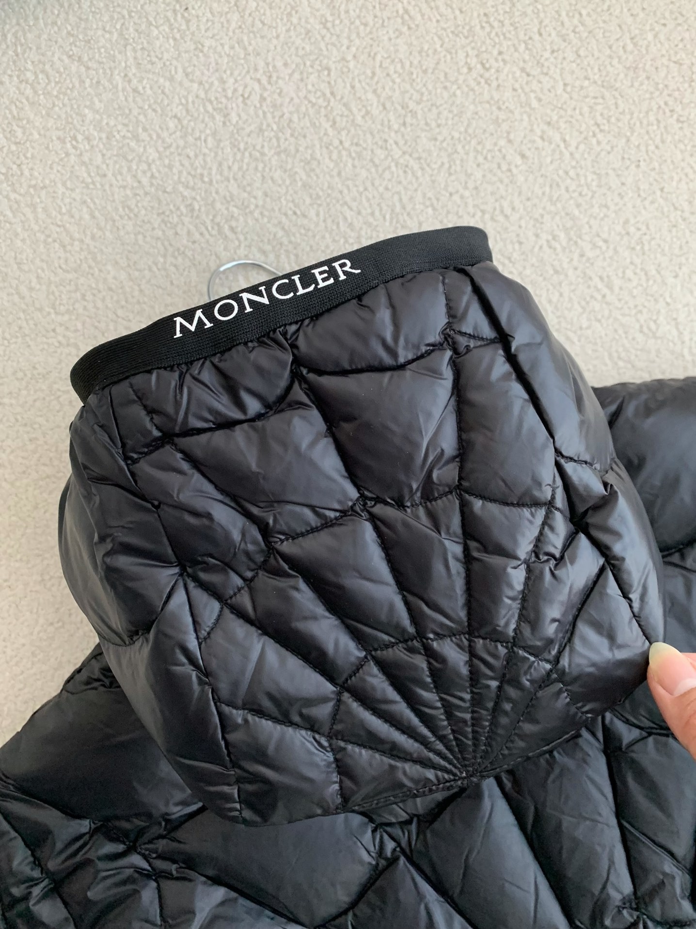 Moncler FW22 Spider-Man Zip Hooded Down Jacket