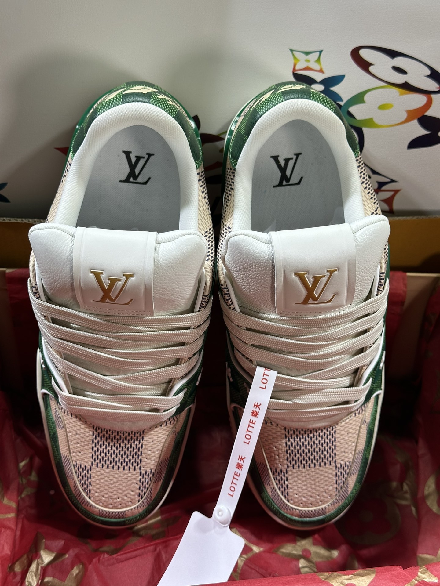 1AC58D LV Trainer Sneaker Louis Vuitton Trainer Sneakers