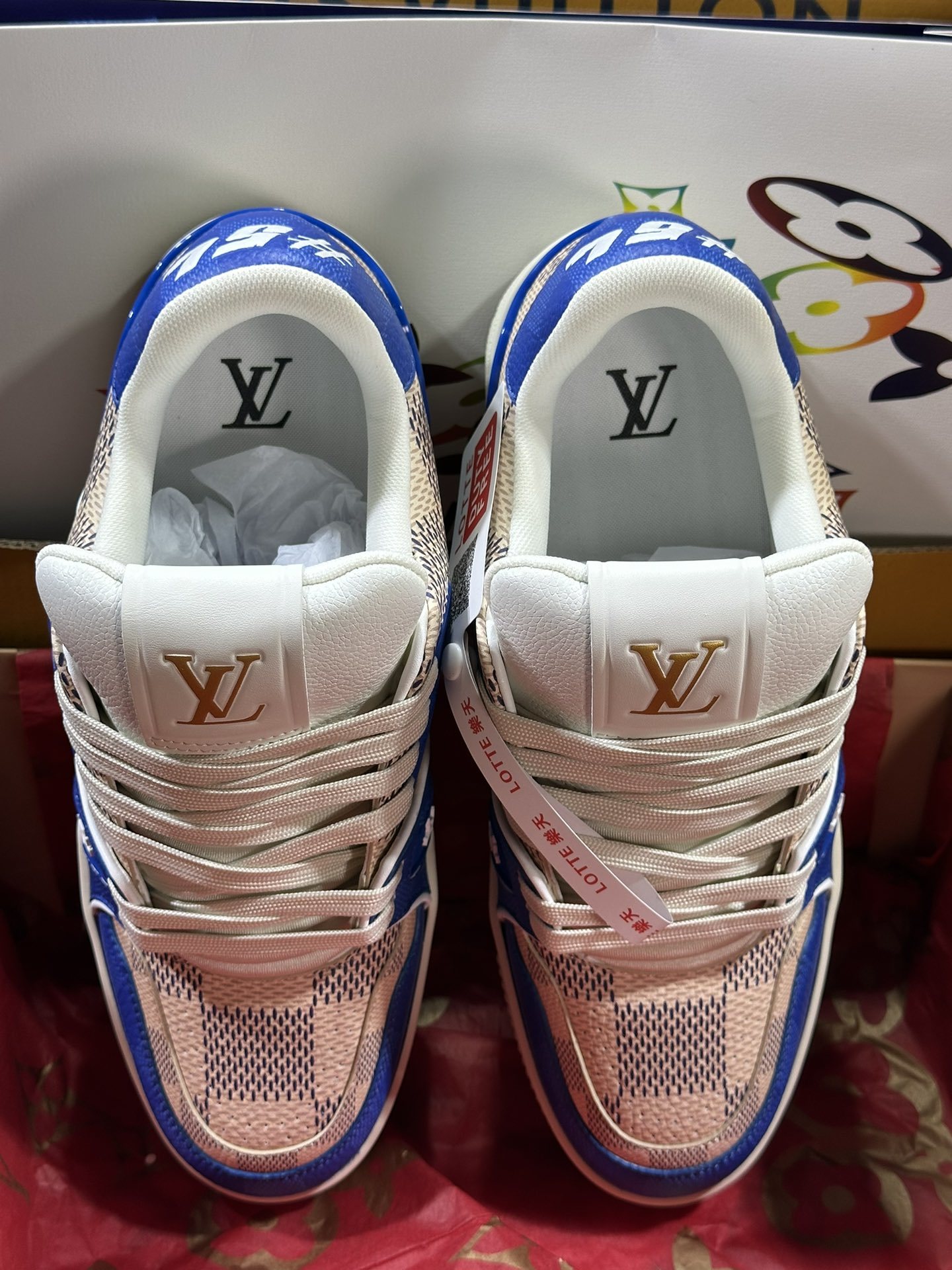 1AC58D LV Trainer Sneaker Louis Vuitton Trainer Sneakers