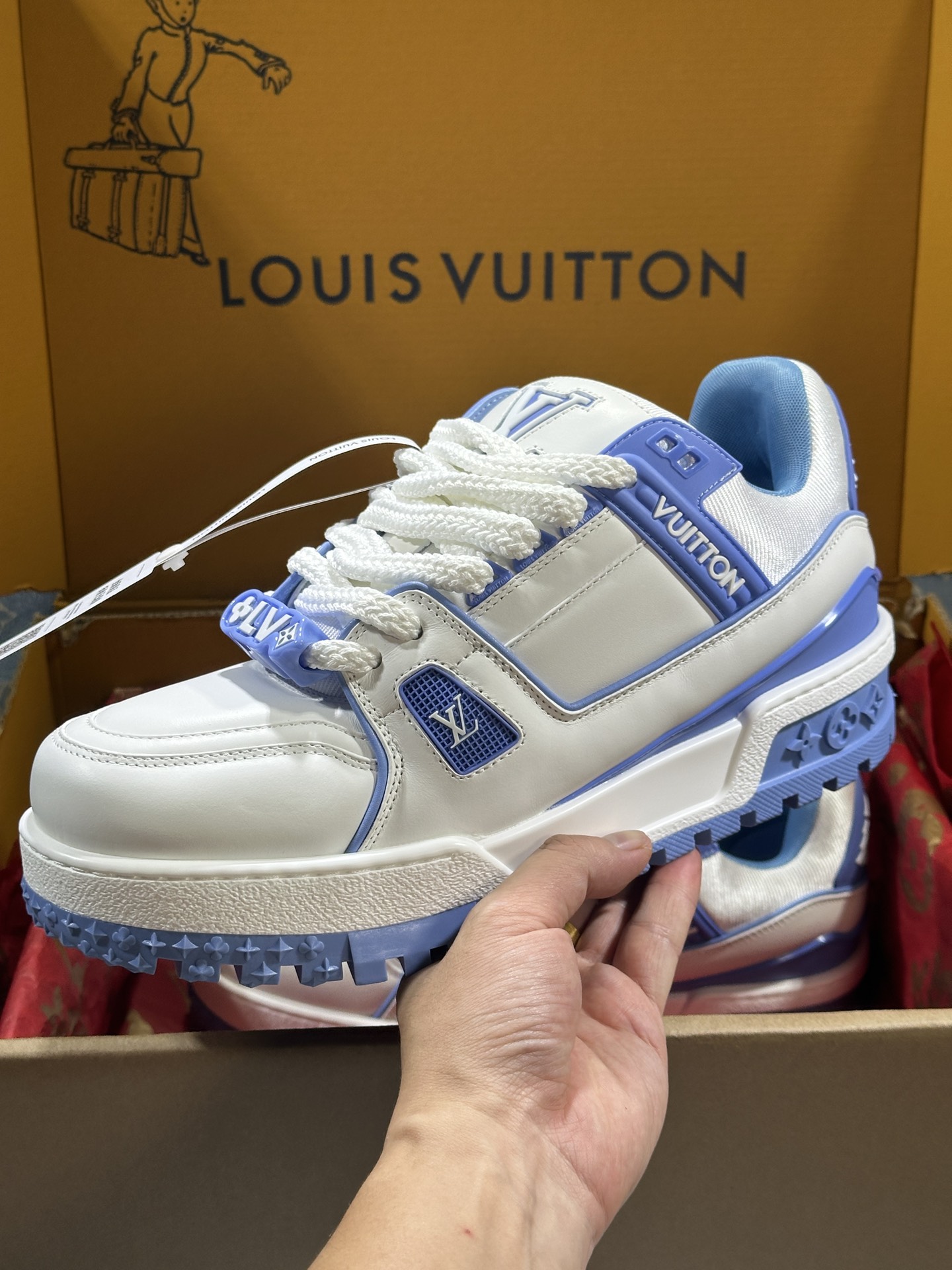 1ACPQU Sneaker LV Trainer Maxi Louis Vuitton Trainer Sneakers