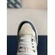 Dior  B57 Mid-Top Sneaker Black and White Smooth Calfskin with Beige and Black Dior Oblique Jacquard