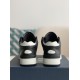 Dior B57 Mid-Top Sneaker Black and White Smooth Calfskin with Beige and Black Dior Oblique Jacquard