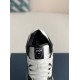 Dior B57 Mid-Top Sneaker Black and White Smooth Calfskin with Beige and Black Dior Oblique Jacquard