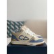 B57 Mid-Top Sneaker Smooth Calfskin with Beige and Black Dior Oblique Jacquard