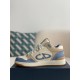 B57 Mid-Top Sneaker Smooth Calfskin with Beige and Black Dior Oblique Jacquard